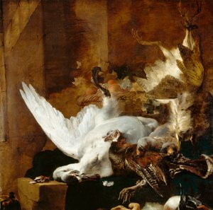 Stilleben med en død svane, ca. 1651