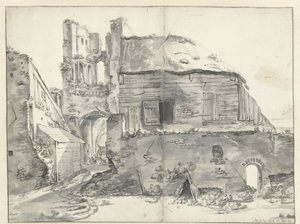 Hus nær en ruin av Jan Baptist Weenix