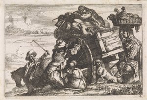De kar Diverse sjangertableau (serietittel) av Jan Baptist de Wael
