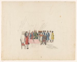 Mottak av utsendingene til kongen av Kandy, 1785 av Jan Brandes