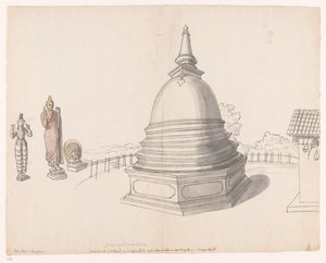 Singalese stupa te Moegerikalle av Jan Brandes