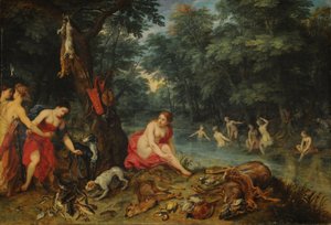 Nymphs Bath (Dianas nymfer som kommer tilbake fra fiske)