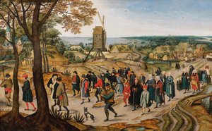 Bryllupsprosesjonen, 1627. av Jan Brueghel the Younger