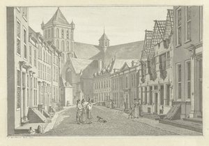 Ruin av huset til Lucas van Steveninck i Middelburg, 1787 av Jan Bulthuis (signed by artist)