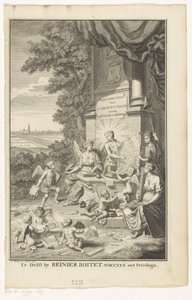 Allegori om Haags historie Tittelside for: Jacob de Riemer, Beschryving van 