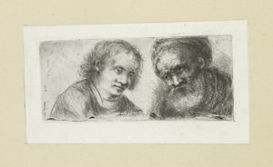 ung i gamle mann The Compleat Work of Etchings av John Chalon / Oeuvre Complette des Eaux Fortes av Jean Chalon (serietittel) av Jan Chalon