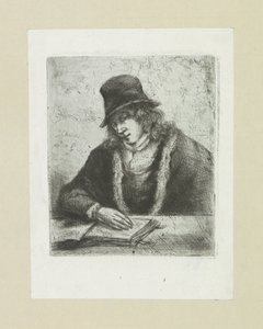 Lezende mann setter hakke The Compleat Work of Etchings av John Chalon / Oeuvre Complette des Eaux Fortes av Jean Chalon (serietittel) av Jan Chalon