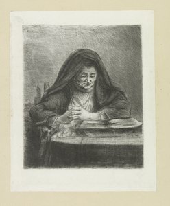Lezende kvinne The Compleat Work of Etchings av John Chalon / Oeuvre Complette des Eaux Fortes av Jean Chalon (serietittel) av Jan Chalon