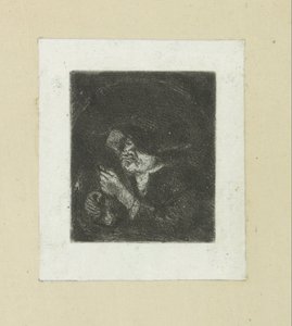 Mann ved kaarslicht The Compleat Work of Etchings av John Chalon / Oeuvre Complette des Eaux Fortes av Jean Chalon (serietittel) av Jan Chalon