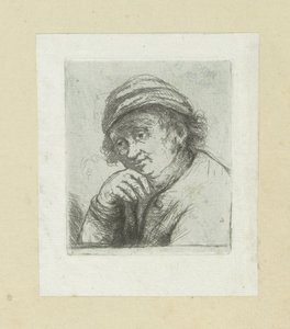 Man legger hånden under zijn kin The Compleat Work of Etchings av John Chalon / Oeuvre Complette des Eaux Fortes av Jean Chalon (serietittel)