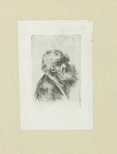 Oude man met baard The Compleat Work of Etchings av John Chalon / Oeuvre Complette des Eaux Fortes av Jean Chalon (serietittel)