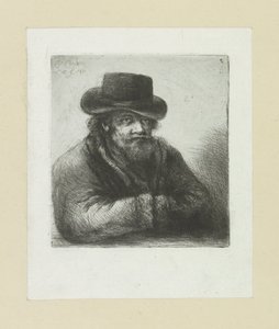 Oude mann satte baard i hoed The Compleat Work of Etchings av John Chalon / Oeuvre Complette des Eaux Fortes av Jean Chalon (serietittel) av Jan Chalon