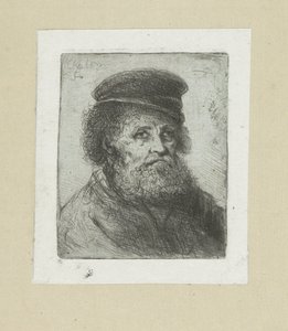 Oude mann setter baard i fart The Compleat Work of Etchings av John Chalon / Oeuvre Complette des Eaux Fortes av Jean Chalon (serietittel) av Jan Chalon