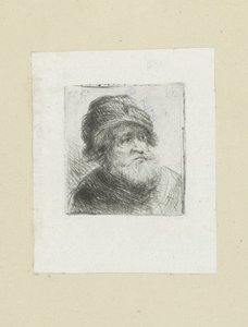 Oude mann setter på tulband The Compleat Work of Etchings av John Chalon / Oeuvre Complette des Eaux Fortes av Jean Chalon (serietittel) av Jan Chalon