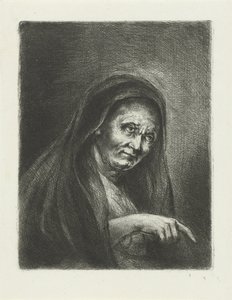 Gammel dame av Jan Chalon