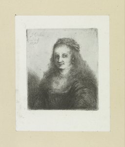 Kvinne med et perlekjede i håret The Compleat Work of Etchings av John Chalon / Oeuvre Complette des Eaux Fortes av Jean Chalon (serietittel) av Jan Chalon