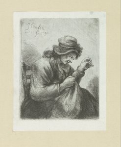 Vrouw met naald en draad The Compleat Work of Etchings by John Chalon / Oeuvre Complette des Eaux Fortes par Jean Chalon (series title)   1328337   no       norwegian Successfully Translated  Original: View of the lake and island at the Royal Botanic Garde av Jan Chalon