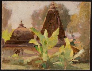 Ahmedabad - Jain-tempel. Fra en reise til India av Jan Ciągliński