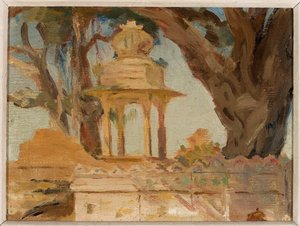 Indisk Hiesa-helligdom i Udaipur. Fra en reise til India av Jan Ciągliński