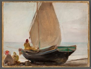 Båt - Alupka. Fra en reise til Krim av Jan Ciągliński