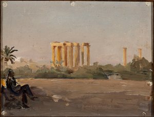 Jupitertempelet i Athen. Fra en reise til Hellas av Jan Ciągliński