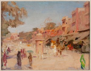 Gate i Jaipur. Fra en reise til India av Jan Ciągliński
