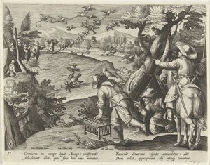 Jacht op kraaien en spreeuwen Jachttaferelen (serietittel) Jakten på vilt, fugl og fisk i Bestiary (serietittel)