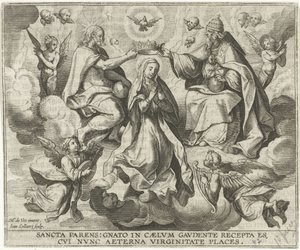 Kroning av Maria av Jan Collaert (II)