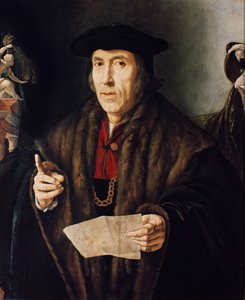 Portrett av en mann, muligens dommer John More, far til Sir Thomas More (1478-1535) av Jan Cornelisz Vermeyen