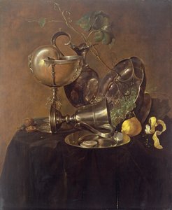Stilleben med en Nautilus-kopp, 1632 (panel)