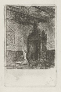Interiør i en liturgisk bygning av Jan Diederikus Kruseman