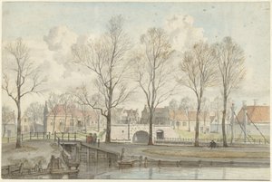 Heerenpoort i Leiden (?) av Jan Ekels (I)