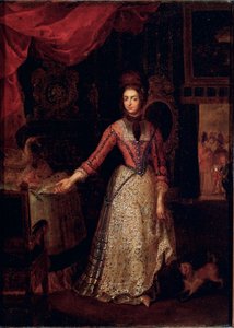 Portrett av Anna Maria Luisa de Medicis (1667-1743) Maleri av Jan Frans Van Douven (1656-1727) rundt 1700 Palatine Gallery, Uffizi Gallery, Firenze -Portrett av Anna Maria Luisa de 