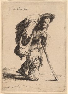 Tigger bærer en kvinne på ryggen, 1632.