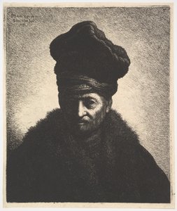Portrett av en mann, etter Rembrandt, 1633. av Jan Georg van Vliet