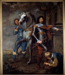 Generalen Ottavio Piccolomini (1599-1656) Maleri av Jan Van Bronckhorst (1603-1662) 1600-tallet Søn. 2,72x2,37 m Bayonne, Musee Bonnat