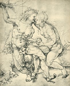 Adam og Eva, 1520-1525, 1943. av Jan Gossaert