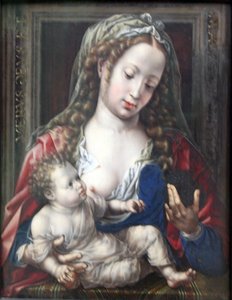 Tysk: Maria mit dem Kind Maria med Kristusbarnet av Jan Gossaert