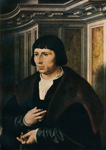Mann med rosenkrans, c1525 av Jan Gossaert