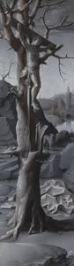 Saint Jerome Penitent [venstre panel] av Jan Gossaert