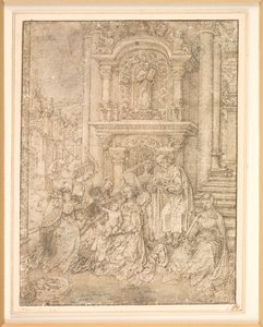 Det mystiske ekteskapet til St Catherine av Jan Gossaert