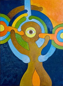 A Moment of Sudden Enlightenment for the Cyclops, 2007 (olje på tre)