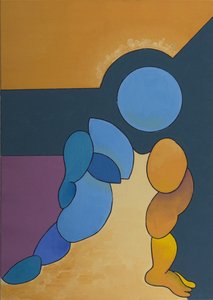 Adoration, 2008 (olje på lerret) av Jan Groneberg