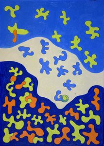 Dusjforheng, 2010 (olje på lerret) av Jan Groneberg