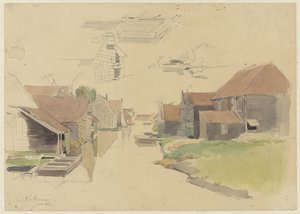 Studier av hus i Vinkenbuurt, Amsterdam av Jan H.L. Hanau