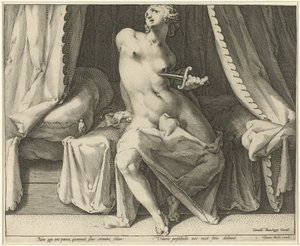 Lucretias død av Jan Harmensz. Muller