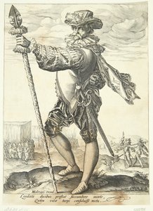 En offiser med en lanse av Jan Harmensz. Muller