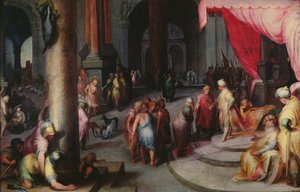 Joseph presenterer sin far og sine brødre for farao, ca. 1590