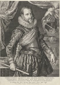 Portrett av kong Christian IV av Danmark og Norge av Jan Harmensz. Muller