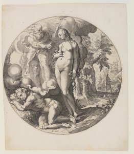 Den sjette dagen, plate 7, fra Skapelsen av verden av Jan Harmensz. Muller